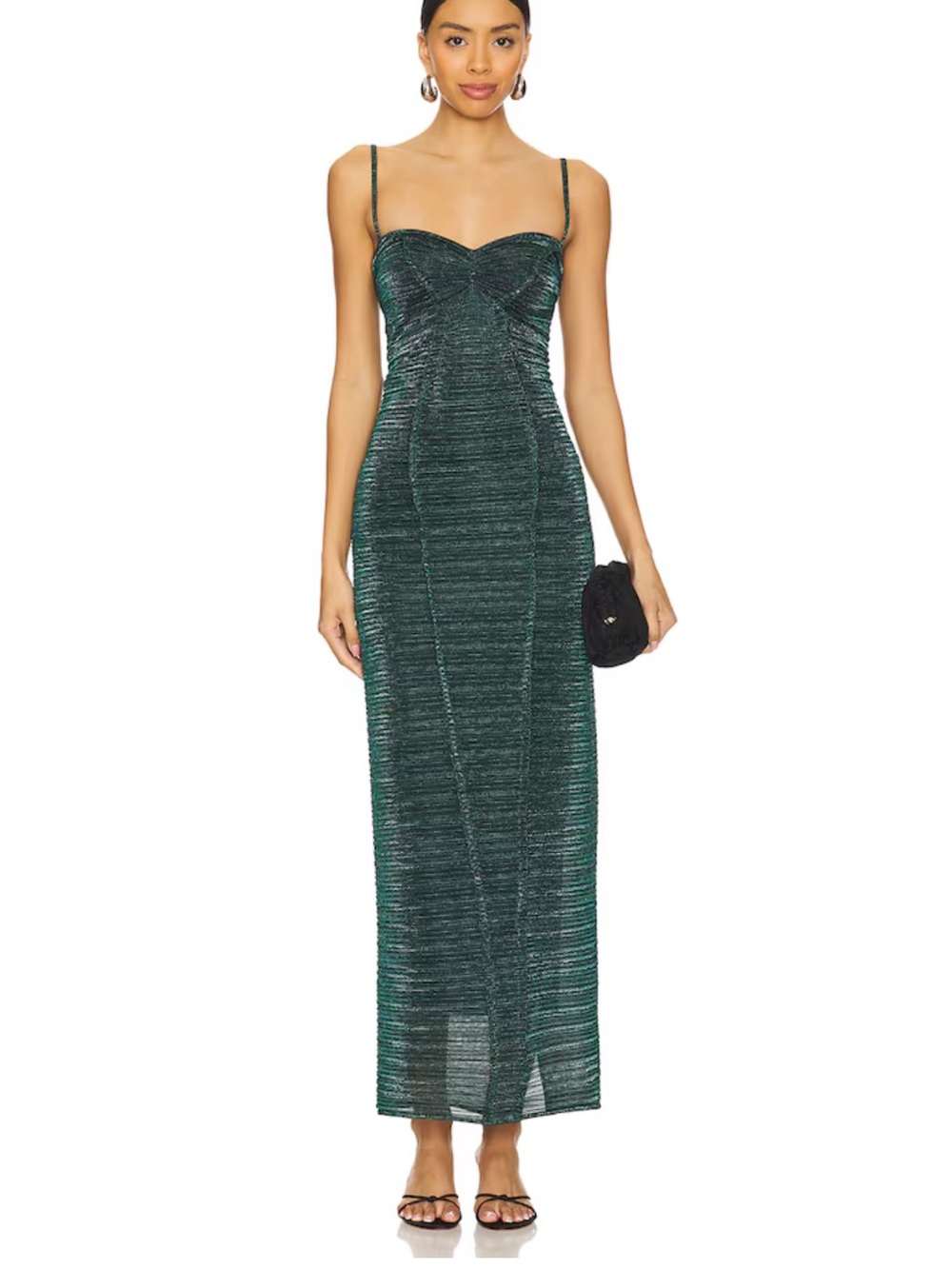 Georgia Hardinge Element Dress - Bottle Green